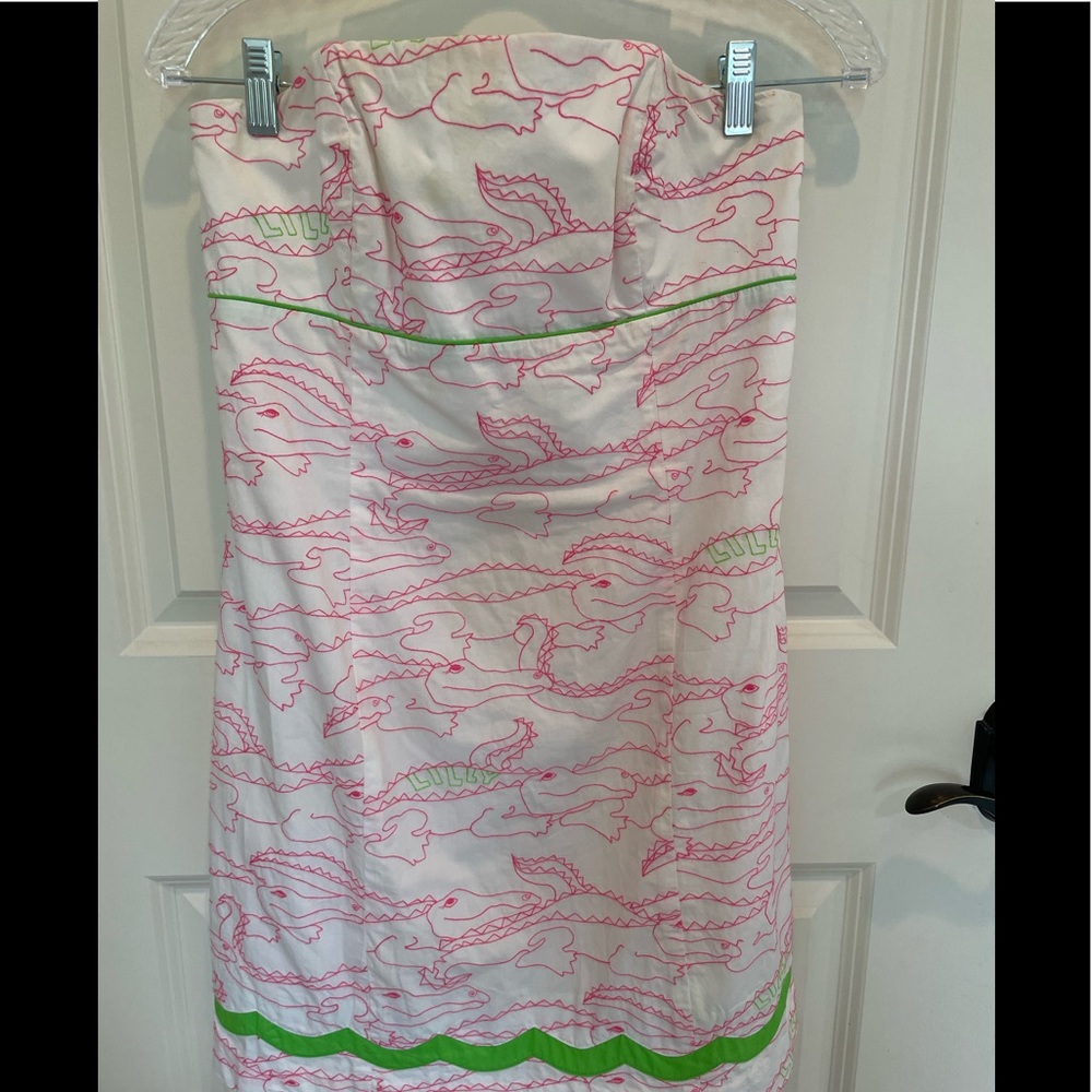 Lilly Pulitzer strapless tie back size 8